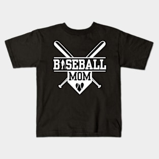 Baseball Mom Kids T-Shirt